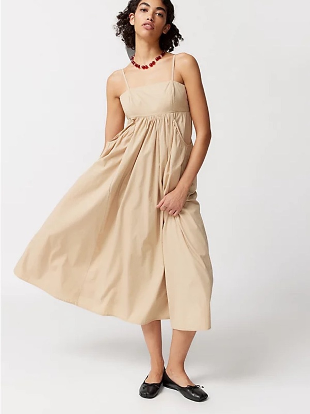 Urban Outfitters Beige/Tan Midi Dress Size XS/S